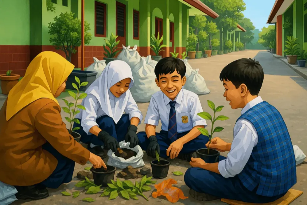 Siswa-Siswi SMPN 38 Surabaya Lolos ke Finalis Pangeran dan Putri Lingkungan Hidup 2025